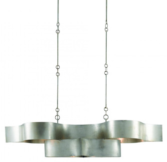 Grand Lotus Silver Oval Chandelier (92|9000-0372)