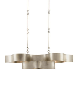 Grand Lotus Oval Silver Chandelier (92|9000-0372)