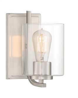 Liam Collection - 1 Light - Wall Sconce - 5''W - 8.75''H - Satin Platinum Finish (21|93001-SP)