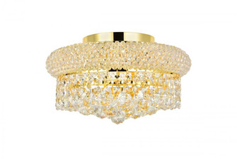 Primo 4 light Gold Flush Mount Clear Royal Cut Crystal (758|V1800F12G/RC)