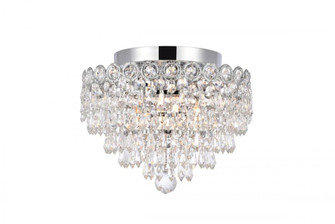 Century 4 light Chrome Flush Mount Clear Royal Cut Crystal (758|V1902F12C/RC)