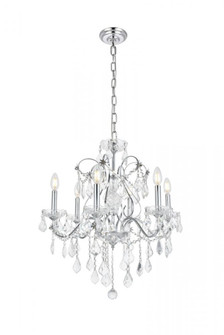 St. Francis 6 light Chrome Chandelier Clear Royal Cut Crystal (758|V2015D24C/RC)