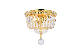 Tranquil 2 light Gold Flush Mount Clear Royal Cut Crystal (758|V2528F8G/RC)