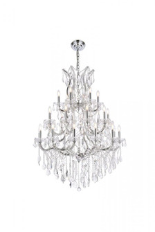 Maria Theresa 28 light Chrome Chandelier Clear Royal Cut Crystal (758|2800D38C/RC)
