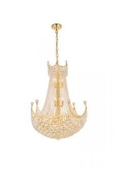 Corona 24 light Gold Chandelier Clear Royal Cut Crystal (758|V8949D30G/RC)