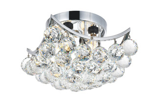 Corona 4 Light Chrome Flush Mount Clear Royal Cut Crystal (758|V9800F10C/RC)