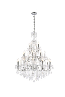 St. Francis 24 Light Chrome Chandelier Clear Royal Cut Crystal (758|V2015G36C/RC)