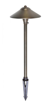 PATH LIGHT D9 H24 ANTIQUE BRASS INCLUDES STAKE G4 HALOGEN 20W(LIGHT SOURCE NOT INCLUDED) (758|P800)