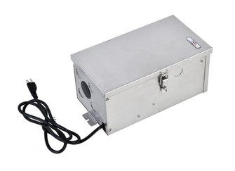 LOW VOLTAGE LANDSCAPE TRANSFORMER 600W, 120V, STAINLESS STEEL,INPUT: 120VOUTPUT: 0V-12V-13V-14V-15V, (758|TF600WST)