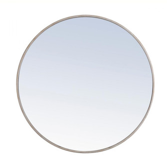 Metal frame Round Mirror 32 inch Silver finish (758|MR4039S)