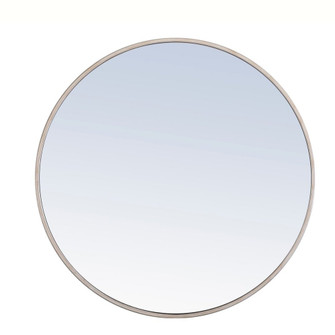 Metal Frame Round Mirror 28 Inch Silver Finish (758|MR4036S)