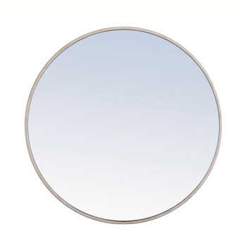 Metal frame Round Mirror 28 inch Silver finish (758|MR4036S)