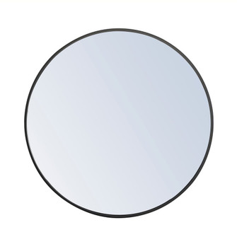 Metal Frame Round Mirror 28 Inch Black Finish (758|MR4034BK)