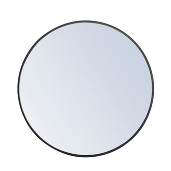 Metal frame Round Mirror 28 inch Black finish (758|MR4034BK)