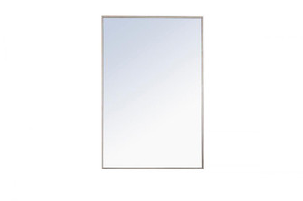 Metal frame Rectangle Mirror 28 inch Silver (758|MR4079S)