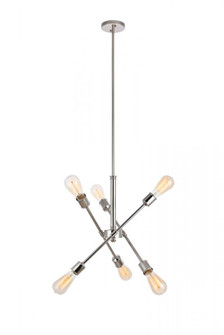 Axel 6 Lights polished Nickel Pendant (758|LD8016D18PN)
