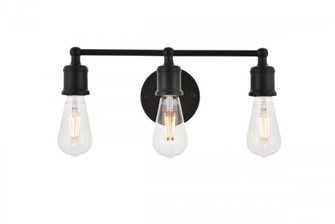 Serif 3 light black Wall Sconce (758|LD4028W16BK)