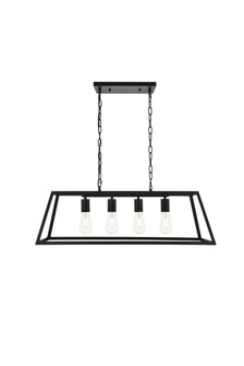 Resolute 4 Light Black Pendant (758|LD4061D32BK)