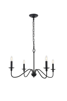 Rohan 4 Light Matte Black Pendant (758|LD5006D30MB)