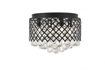 Tully 4 light Matte Black Flush Mount (758|LD5010F13MB)