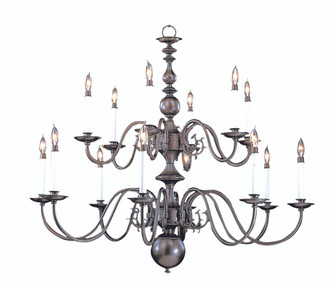 14-Light Mahogany Bronze Jamestown Foyer Chandelier (84|9135 MB)