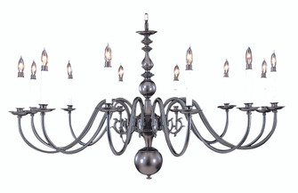 12-Light Satin Pewter Jamestown Foyer Chandelier (84|9142 SP)