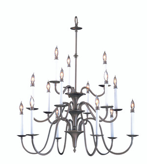 15-Light Satin Pewter Jamestown Foyer Chandelier (84|9235 SP)