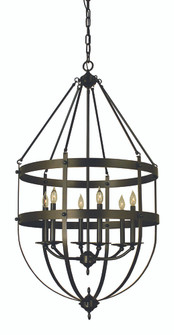 6-Light Antique Brass Hannover Foyer Chandelier (84|1018 AB)