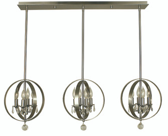 12-Light Polished Nickel Constellation Island Chandelier (84|1051 PN)