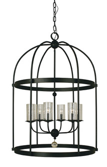 6-Light Antique Brass Compass Foyer Chandelier (84|1106 AB)