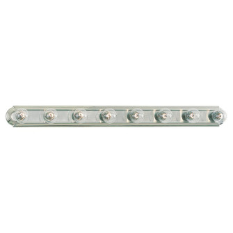 De-Lovely traditional 8-light indoor dimmable bath vanity wall sconce in brushed nickel silver finis (38|4703-962)