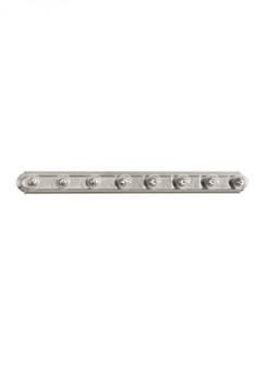 De-Lovely traditional 8-light indoor dimmable bath vanity wall sconce in brushed nickel silver finis (38|4703-962)