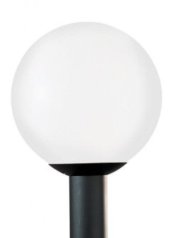 Outdoor Globe traditional 1-light outdoor exterior medium post lantern in white finish with white pl (38|8252-68)