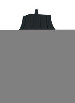 Polycarbonate Outdoor traditional 1-light outdoor exterior large post lantern in black finish with c (38|8275-32)