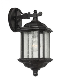 Kent traditional 1-light outdoor exterior medium wall lantern sconce in oxford bronze finish with cl (38|84030-746)