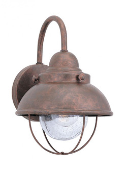 Sebring transitional 1-light outdoor exterior small wall lantern sconce in weathered copper finish w (38|8870-44)