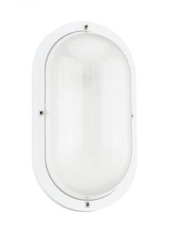 Bayside traditional 1-light outdoor exterior wall lantern sconce in white finish with frosted white (38|8335-15)