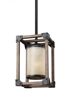 Dunning contemporary 1-light indoor dimmable ceiling hanging single pendant light in stardust finish (38|6113301-846)