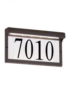Address Light transitional 1-light outdoor exterior LED outdoor wall mount address light in antique (38|96091S-71)