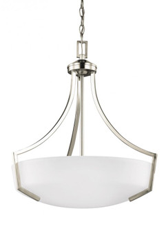 Hanford traditional 3-light indoor dimmable ceiling pendant hanging chandelier pendant light in brus (38|6624503-962)