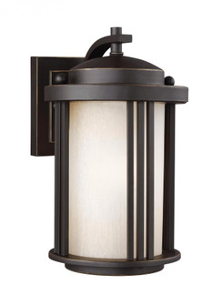 Crowell contemporary 1-light outdoor exterior small wall lantern sconce in antique bronze finish wit (38|8547901-71)