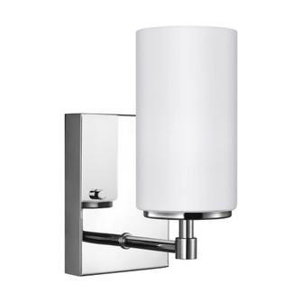 Alturas contemporary 1-light indoor dimmable bath vanity wall sconce in chrome silver finish with et (38|4124601-05)