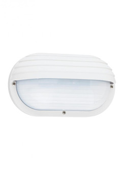 Bayside traditional 1-light outdoor exterior wall lantern sconce in white finish with polycarbonate (38|89805-15)