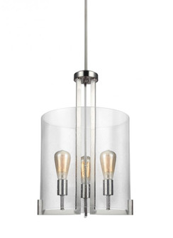 Dawes transitional 3-light indoor dimmable ceiling pendant hanging chandelier pendant light in brush (38|5126003-962)
