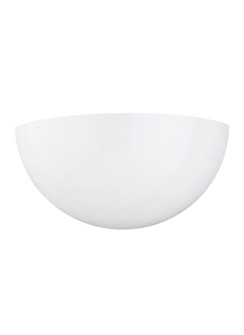 Edla traditional 1-light LED indoor dimmable bath vanity wall sconce in white finish with white plas (38|4138EN3-15)