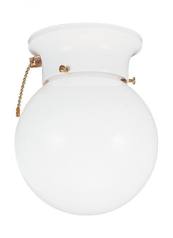 One Light Ceiling Flush Mount with On/Off Pull Chain (38|5367PCEN3-15)