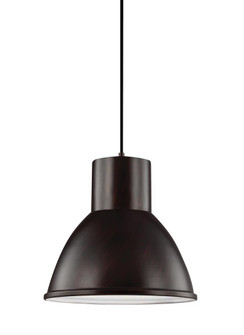 Division Street contemporary 1-light LED indoor dimmable ceiling hanging single pendant light in bro (38|6517401EN3-710)