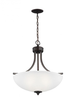 Geary transitional 3-light LED indoor dimmable ceiling pendant hanging chandelier pendant light in b (38|6616503EN3-710)