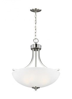 Geary transitional 3-light LED indoor dimmable ceiling pendant hanging chandelier pendant light in b (38|6616503EN3-962)