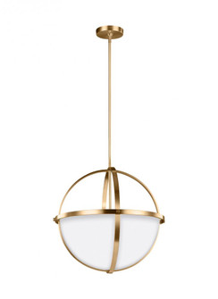 Alturas contemporary 3-light LED indoor dimmable ceiling pendant hanging chandelier pendant light in (38|6624603EN3-848)